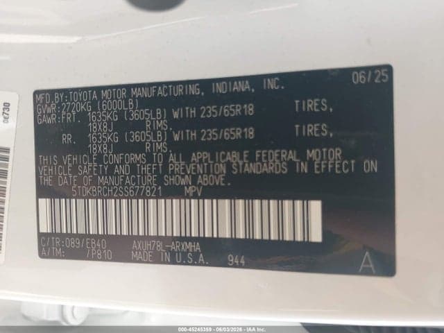 2025 TOYOTA HIGHLANDER HYBRID XLE 9