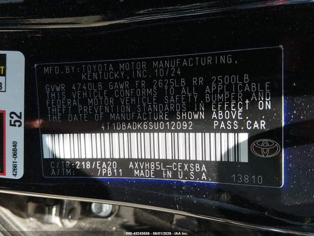 2025 TOYOTA CAMRY SE 9