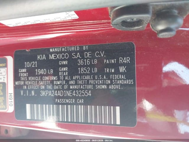2022 KIA RIO S 9