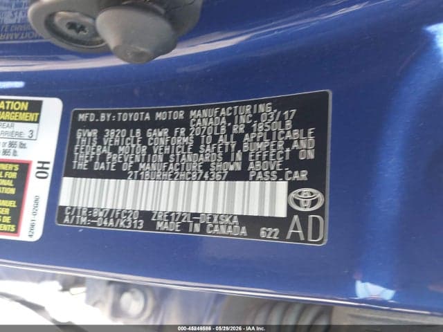 2017 TOYOTA COROLLA SE 9