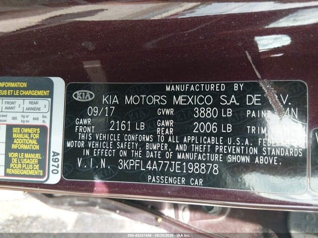 2018 KIA FORTE LX 9