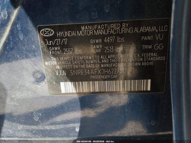 2018 HYUNDAI SONATA SEL 9