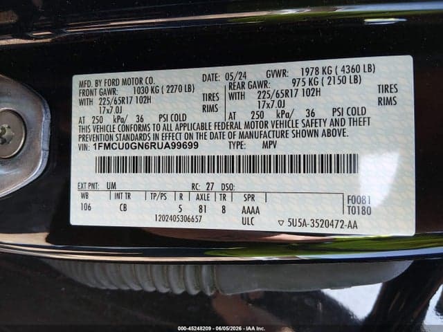 2024 FORD ESCAPE ACTIVE 9