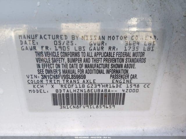 2025 NISSAN VERSA 1.6 SR 9