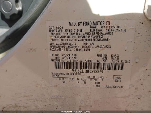 2020 FORD ECOSPORT SES 9