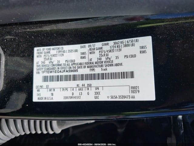 2018 FORD F-150 LIMITED 9