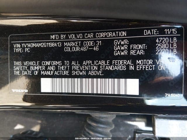 2016 VOLVO S80 T5 9