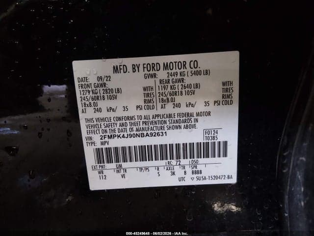 2022 FORD EDGE SEL 9