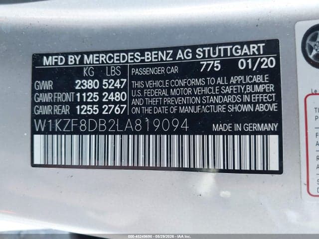 2020 MERCEDES-BENZ E 350 9