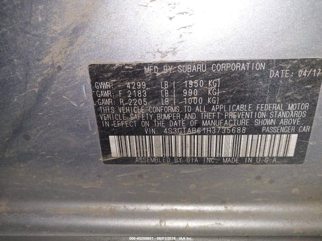 2017 SUBARU IMPREZA 2.0I PREMIUM 9