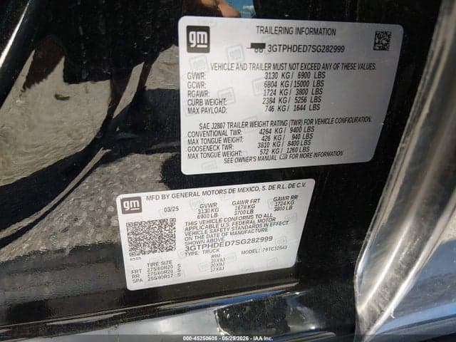 2025 GMC SIERRA 1500 2WD SHORT BOX SLT 9