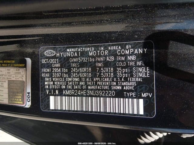 2022 HYUNDAI PALISADE SEL 9