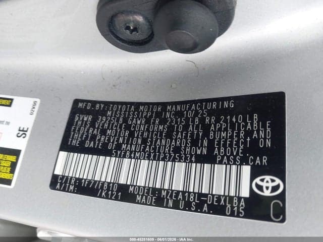 2026 TOYOTA COROLLA LE 9