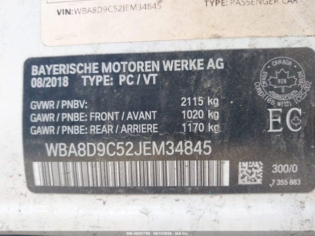 2018 BMW 330I XDRIVE 10