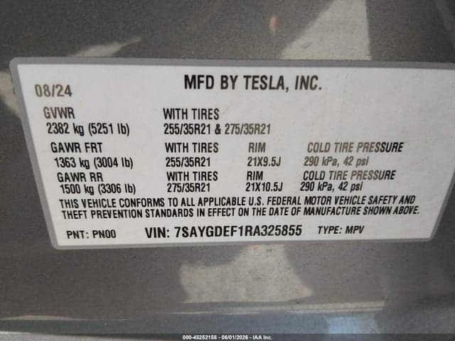 2024 TESLA MODEL Y PERFORMANCE DUAL MOTOR ALL-WHEEL DRIVE 9