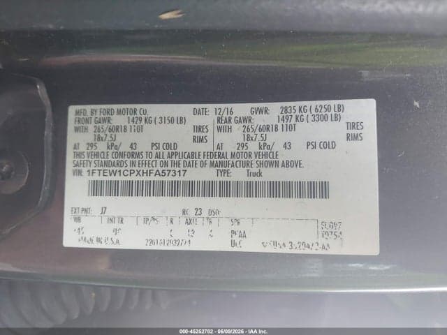 2017 FORD F-150 XLT 9