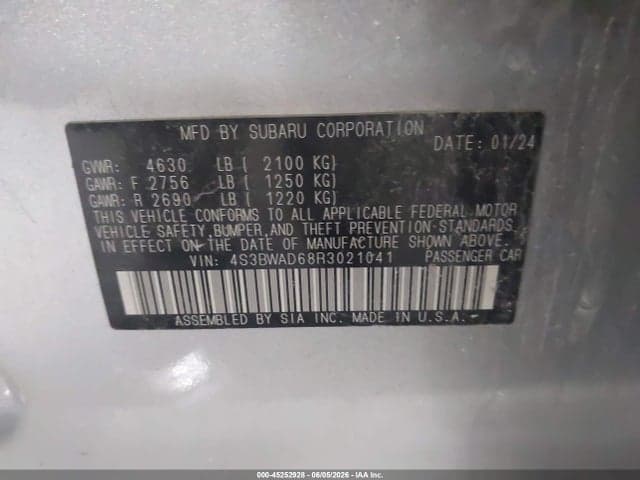 2024 SUBARU LEGACY PREMIUM 9