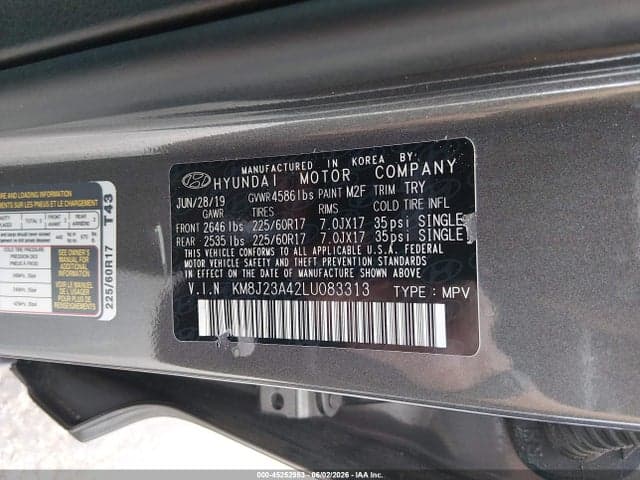 2020 HYUNDAI TUCSON SE 9