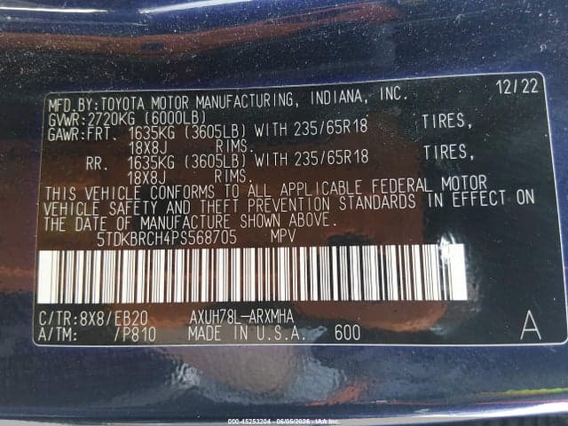 2023 TOYOTA HIGHLANDER HYBRID XLE 9