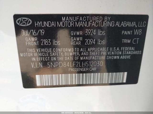 2020 HYUNDAI ELANTRA SEL 9