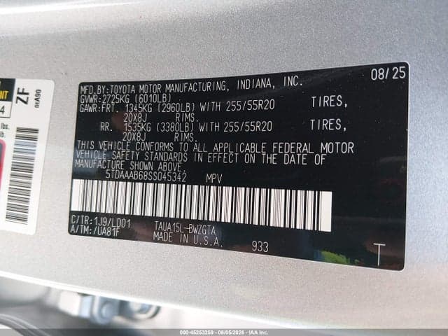 2025 LEXUS TX 350 BASE/350 PREMIUM/350 LUXURY/350 F SPORT 9