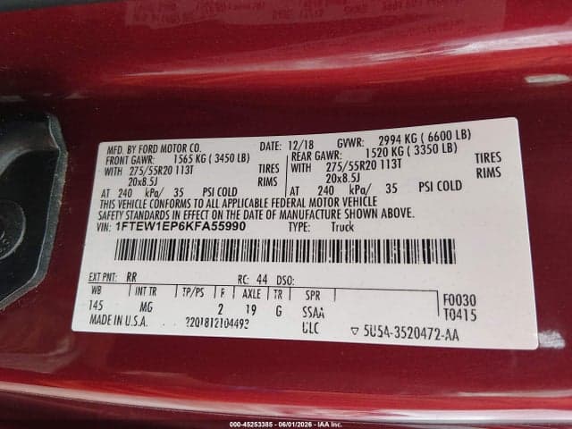 2019 FORD F-150 XLT 9