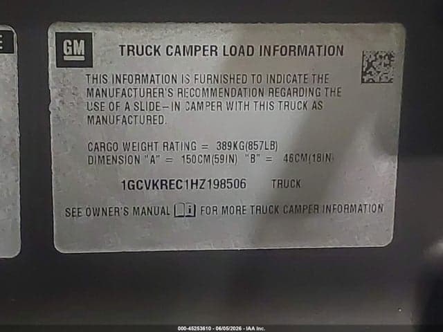 2017 CHEVROLET SILVERADO 1500 2LT 9