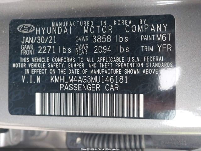2021 HYUNDAI ELANTRA SEL 9