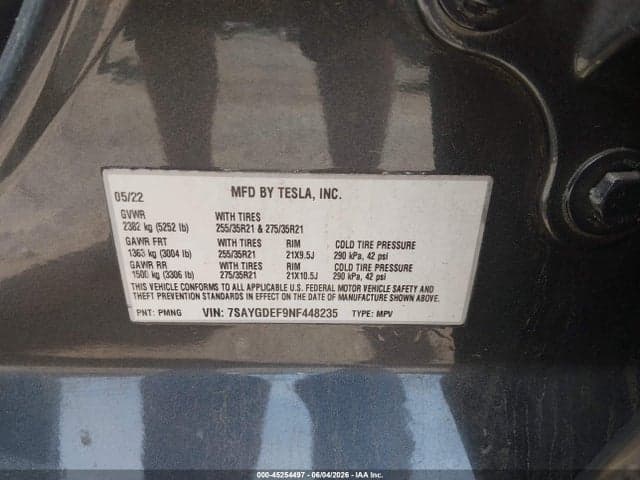 2022 TESLA MODEL Y PERFORMANCE DUAL MOTOR ALL-WHEEL DRIVE 9