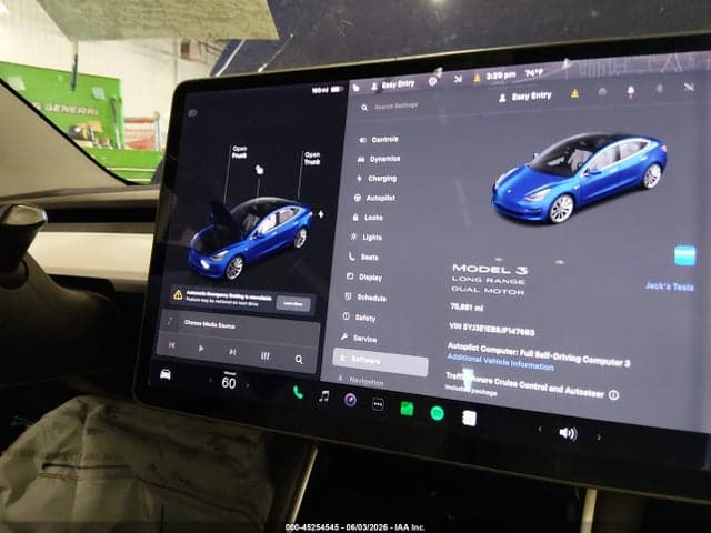 2018 TESLA MODEL 3 LONG RANGE/PERFORMANCE 8