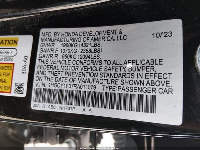 2024 HONDA ACCORD EX 9