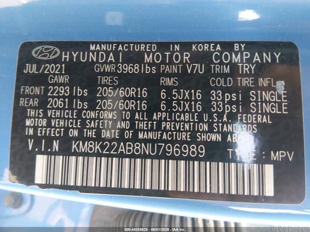 2022 HYUNDAI KONA SE 9