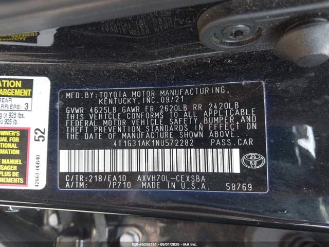 2022 TOYOTA CAMRY SE HYBRID 9