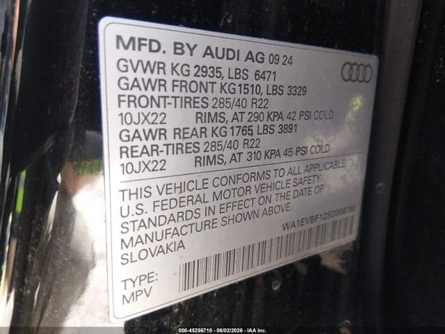 2025 AUDI Q8 PREMIUM PLUS 55 TFSI QUATTRO 9