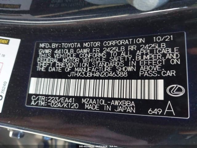 2022 LEXUS UX 200 9