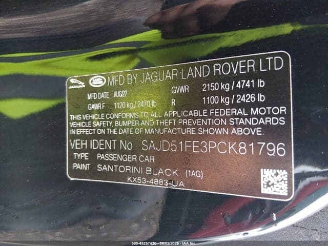 2023 JAGUAR F-TYPE R 9