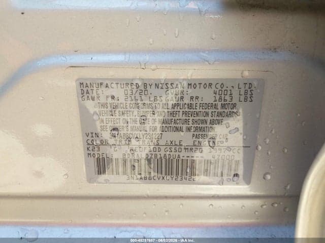 2020 NISSAN SENTRA SV XTRONIC CVT 9