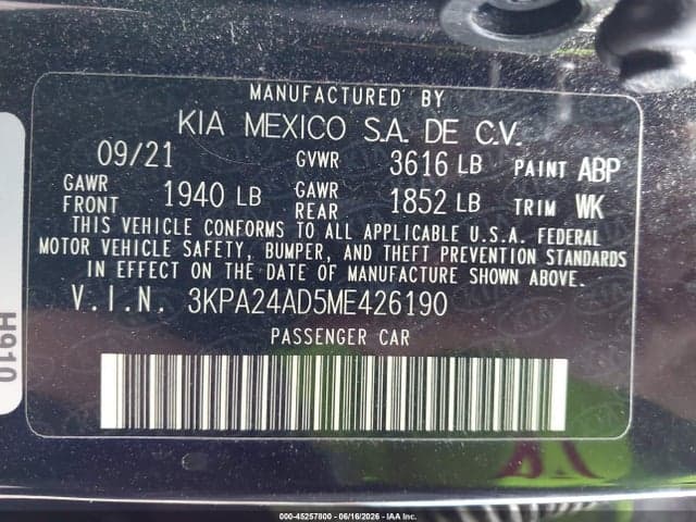 2021 KIA RIO S 9