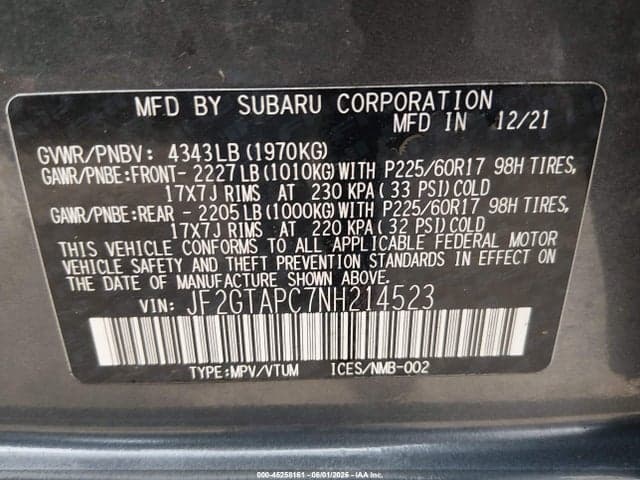2022 SUBARU CROSSTREK PREMIUM 9