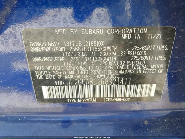 2024 SUBARU CROSSTREK 9