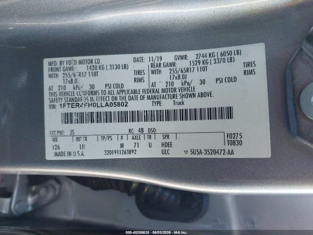 2020 FORD RANGER XLT 9