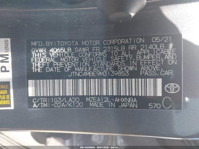 2021 TOYOTA COROLLA XSE 9