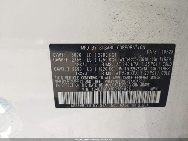 2024 SUBARU OUTBACK TOURING XT 9