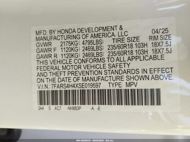2025 HONDA CR-V EX AWD 8