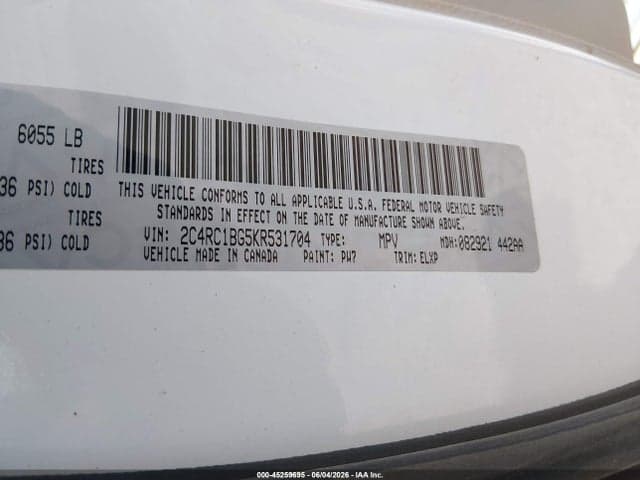 2019 CHRYSLER PACIFICA TOURING L 9