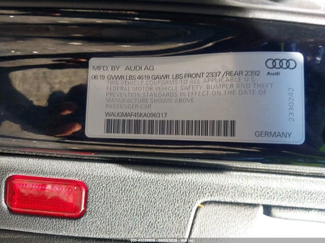 2019 AUDI A4 40 TITANIUM PREMIUM 9