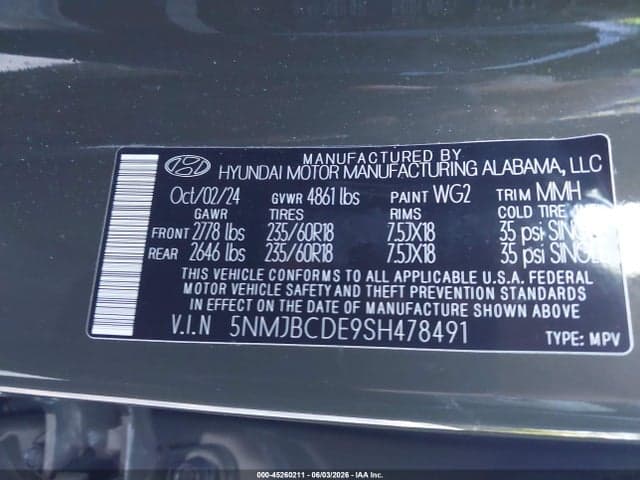 2025 HYUNDAI TUCSON SEL 9