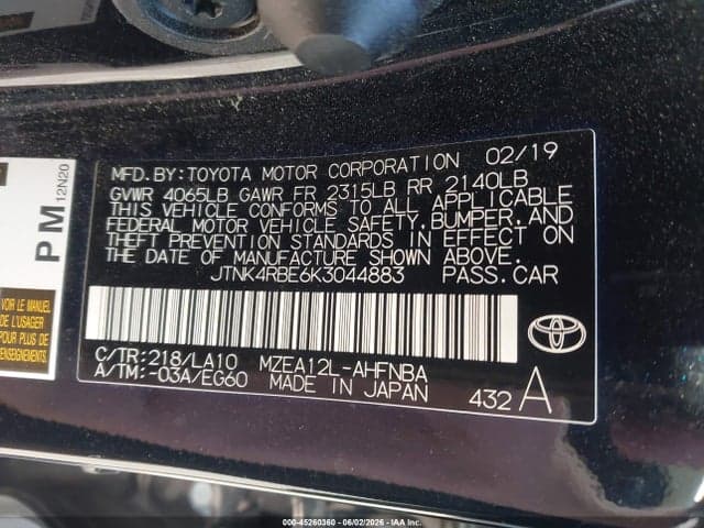 2019 TOYOTA COROLLA XSE 9