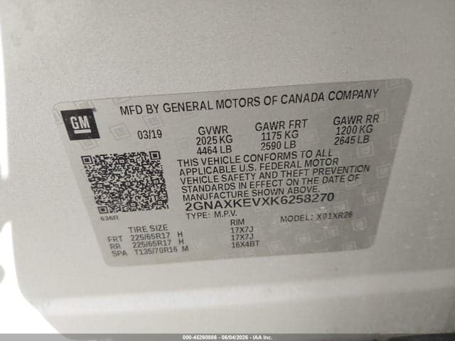 2019 CHEVROLET EQUINOX LT 9