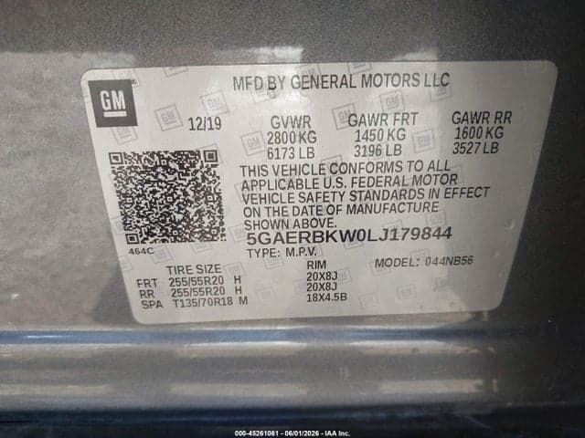 2020 BUICK ENCLAVE FWD ESSENCE 9